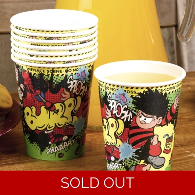 Beano Dennis The Menace Paper Cups